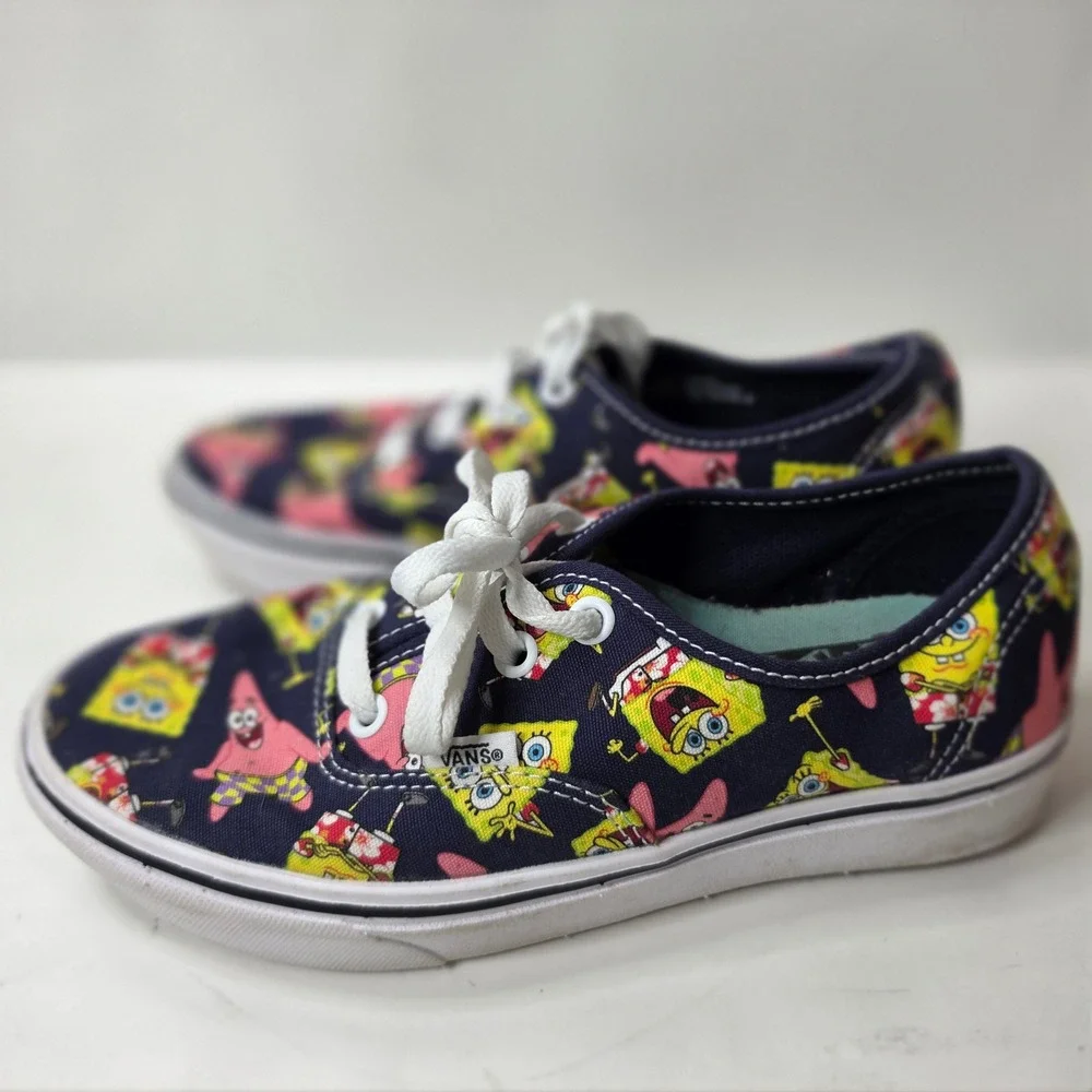 Vans ComfyCush Authentic SpongeBob AlohaBob Shoes Navy Mens 4 Women 5.5 Patrick